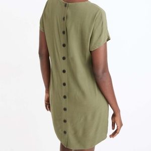 Madewell Button-Back Shift Dress Sz S